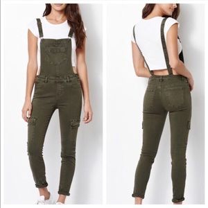 Kendall and Kylie for PacSun Army Green Overalls